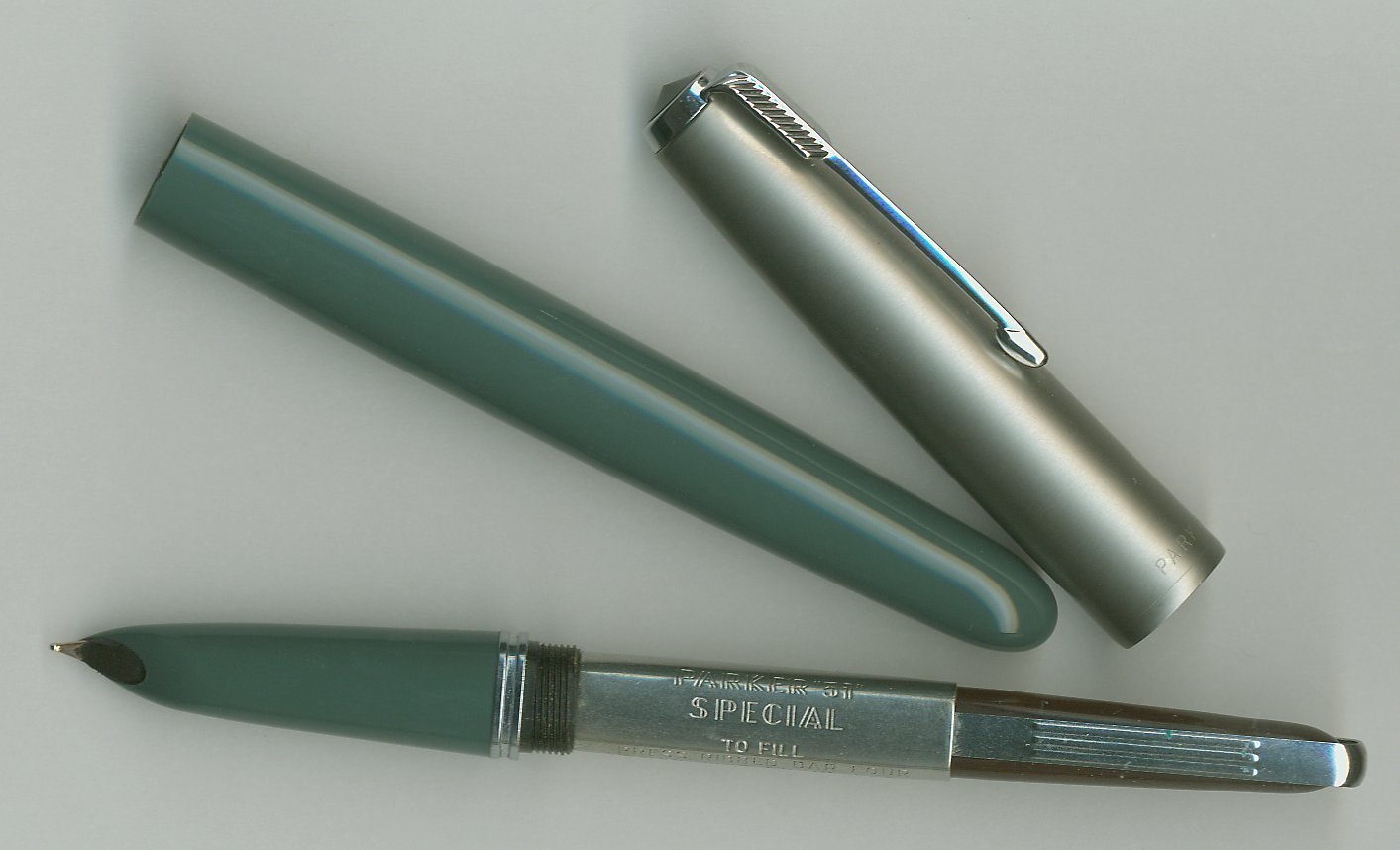 USA Original Parker 51 Aerometric Barrel for Fountain Pen in Navy Grey 